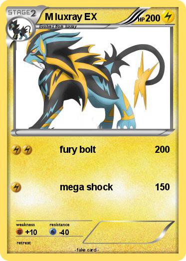 Pokemon M luxray EX