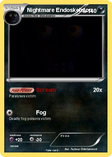 Pokemon Nightmare Endoskeleton