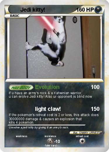 Pokemon Jedi kitty!