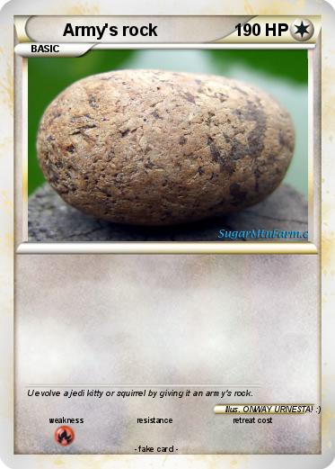 Pokemon Army's rock