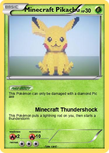 Pokemon Minecraft Pikachu