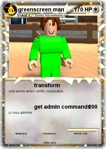 Pokemon greenscreen man