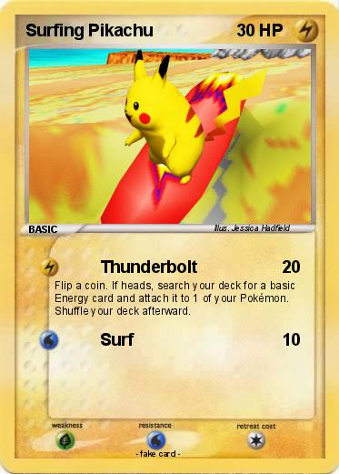 Pokemon Surfing Pikachu