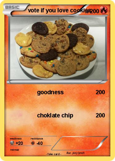 Pokemon vote if you love cookies