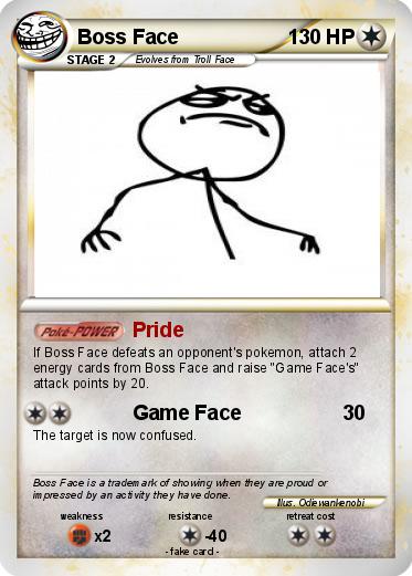 Pokemon Boss Face