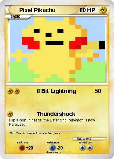 Pokemon Pixel Pikachu