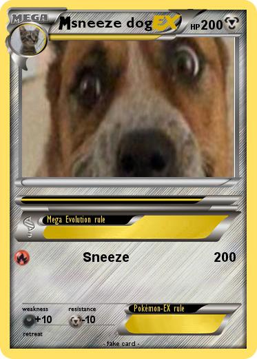 Pokemon sneeze dog