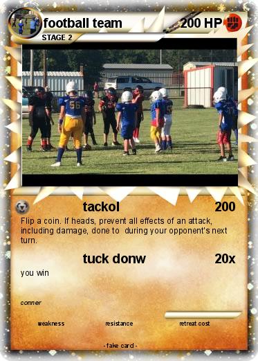 Pokemon football team