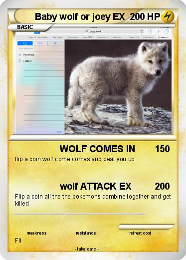 Pokemon Baby wolf or joey EX