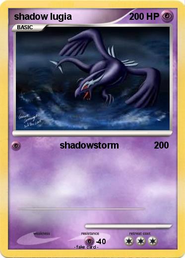 Pokemon shadow lugia