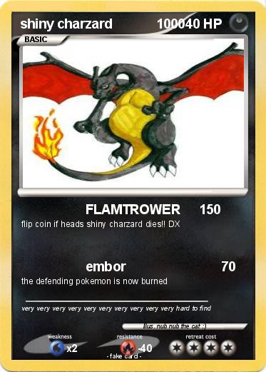 Pokemon shiny charzard            1000