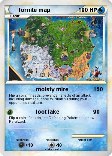 Pokemon fornite map