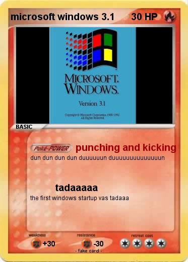 Pokemon microsoft windows 3.1