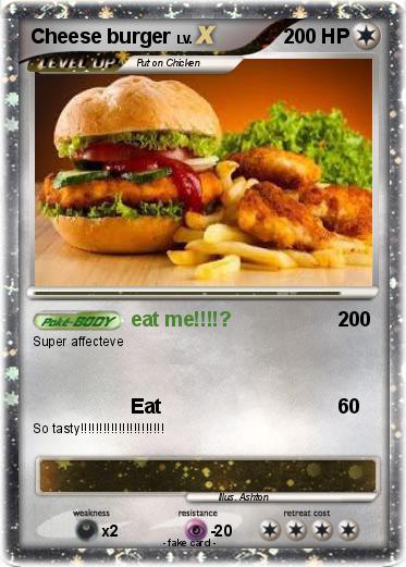 Pokemon Cheese burger