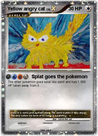 Pokemon Yellow angry cat