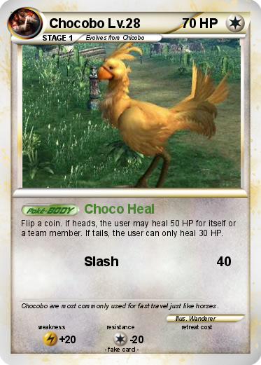 Pokemon Chocobo Lv.28