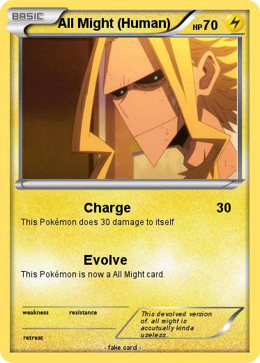Pokemon All Might (Human)