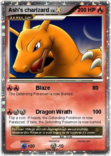 Pokemon Ash's charizard