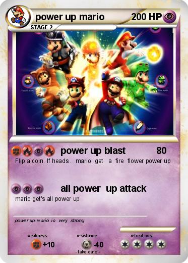 Pokemon power up mario