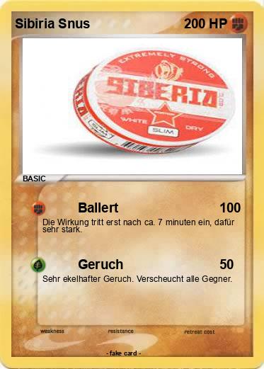 Pokemon Sibiria Snus