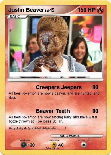 Pokemon Justin Beaver
