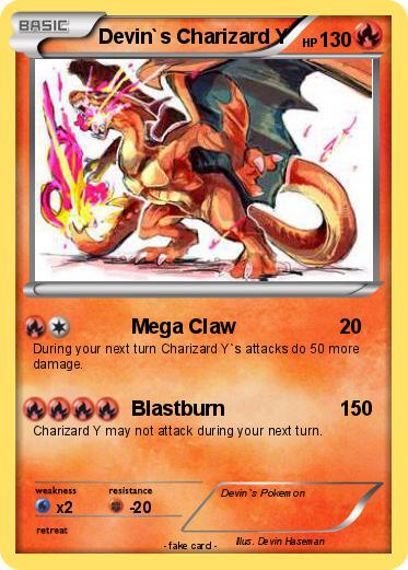 Pokemon Devin`s Charizard Y