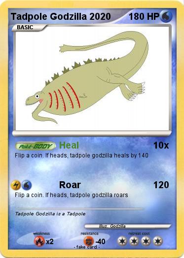 Pokemon Tadpole Godzilla 2020