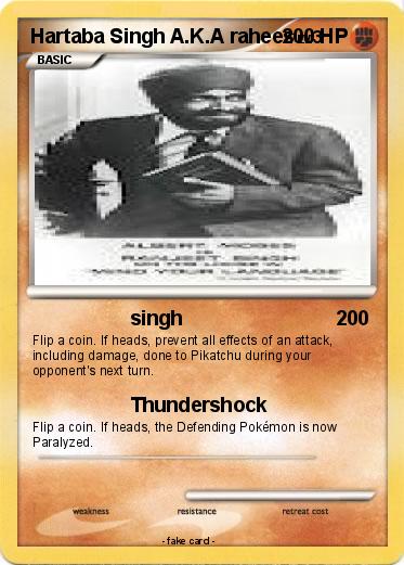 Pokemon Hartaba Singh A.K.A rahees