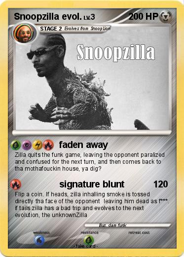 Pokemon Snoopzilla evol.