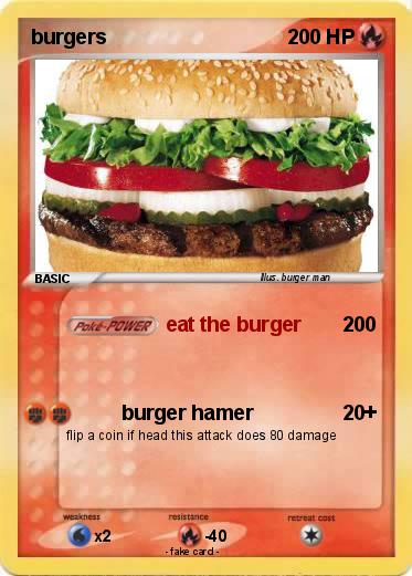 Pokemon burgers
