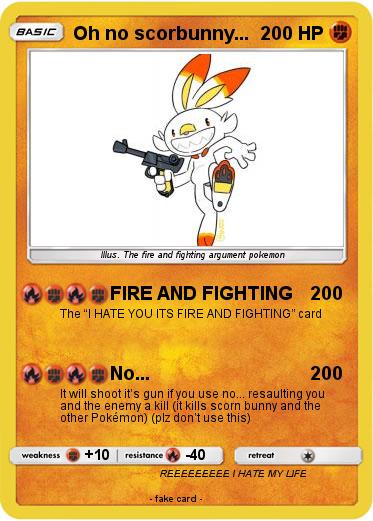 Pokemon Oh no scorbunny...
