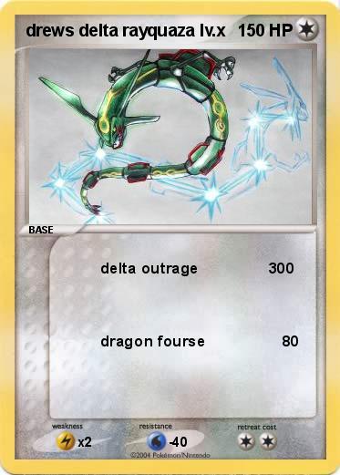 Pokemon drews delta rayquaza lv.x