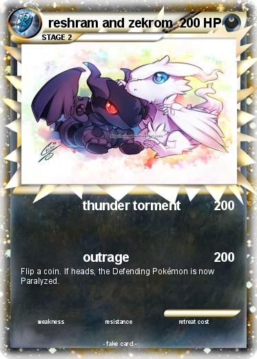 Pokemon reshram and zekrom