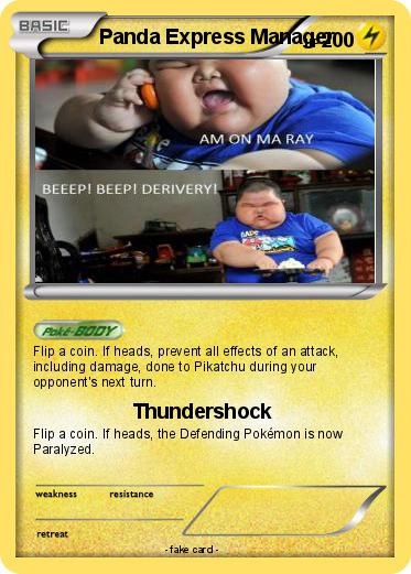 Pokemon Panda Express Manager