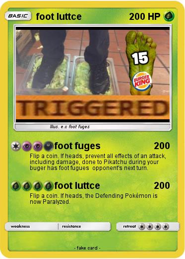 Pokemon foot luttce