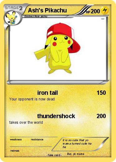 Pokemon Ash's Pikachu