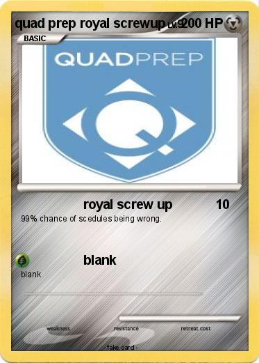 Pokemon quad prep royal screwup