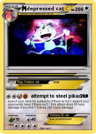 Pokemon depressed cat