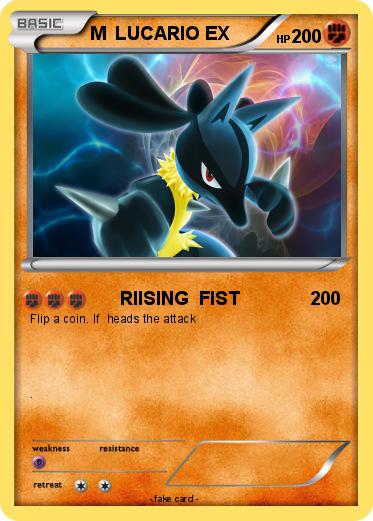 Pokemon M  LUCARIO EX