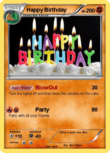 Pokemon Happy Birthday