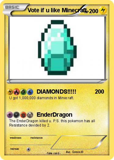 Pokemon Vote if u like Minecraft