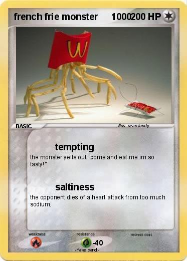 Pokemon french frie monster     1000