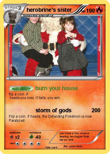 Pokemon herobrine's sister