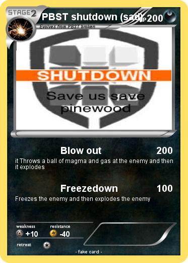 Pokemon PBST shutdown (sad)