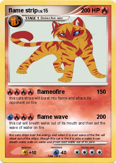 Pokemon flame strip