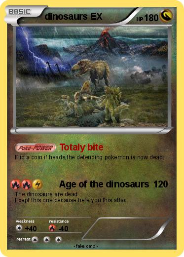 Pokemon dinosaurs EX