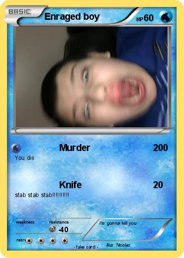 Pokemon Enraged boy