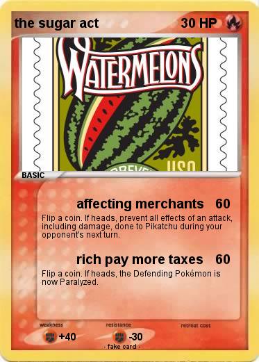 Pokemon the sugar act