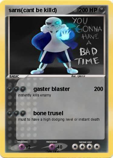 Pokemon sans(cant be killd)