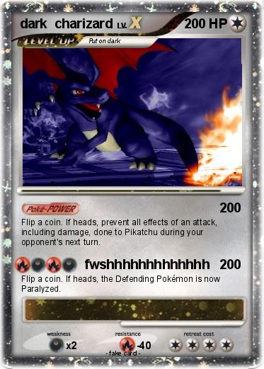 Pokemon dark  charizard